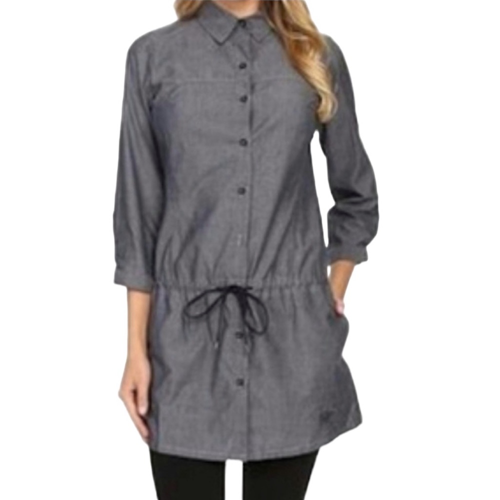 Arc’teryx Blanchard Chambray Button-Up Self Tie Tunic